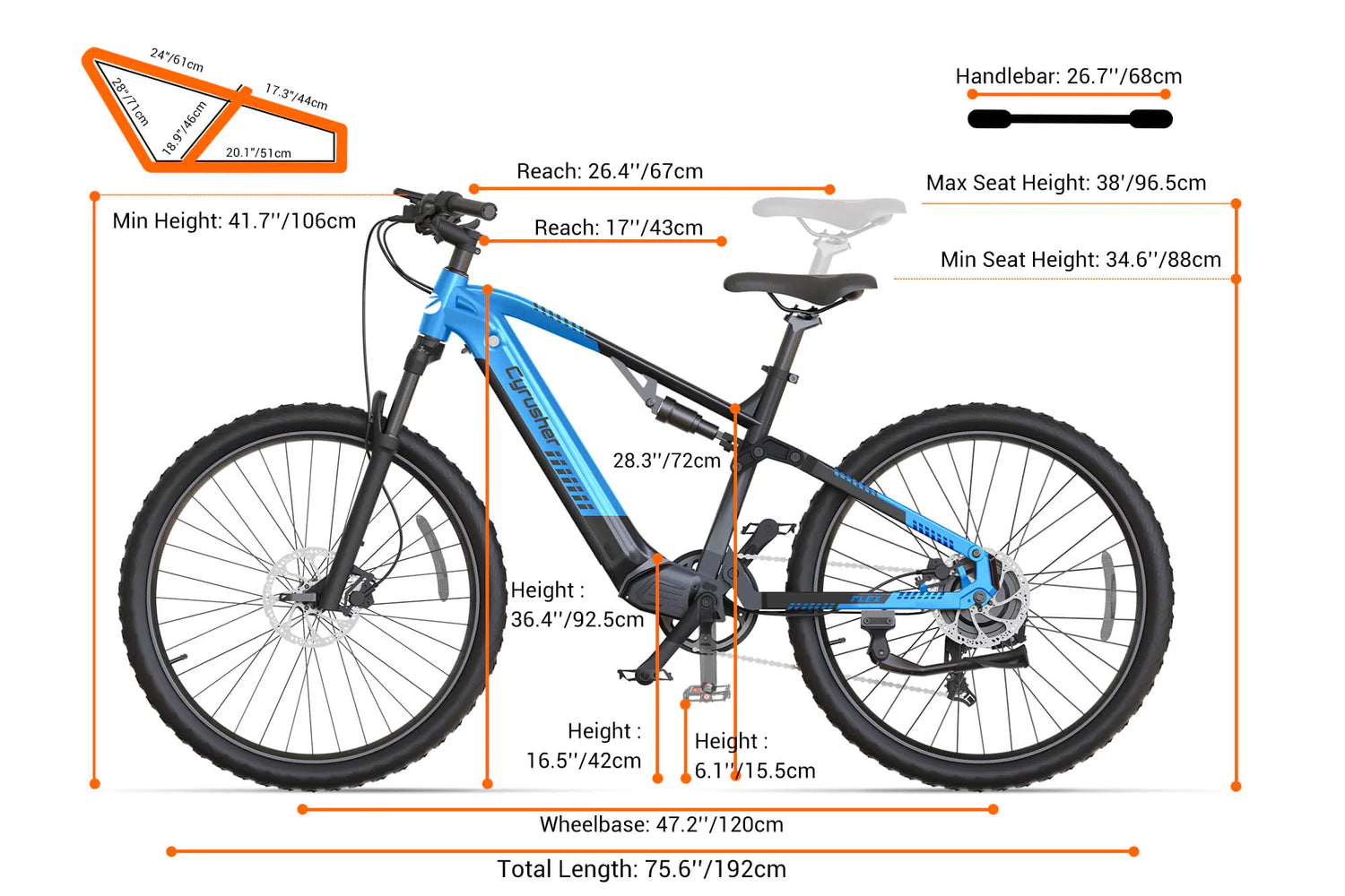 Cyrusher Flex Electric Mountain Bike